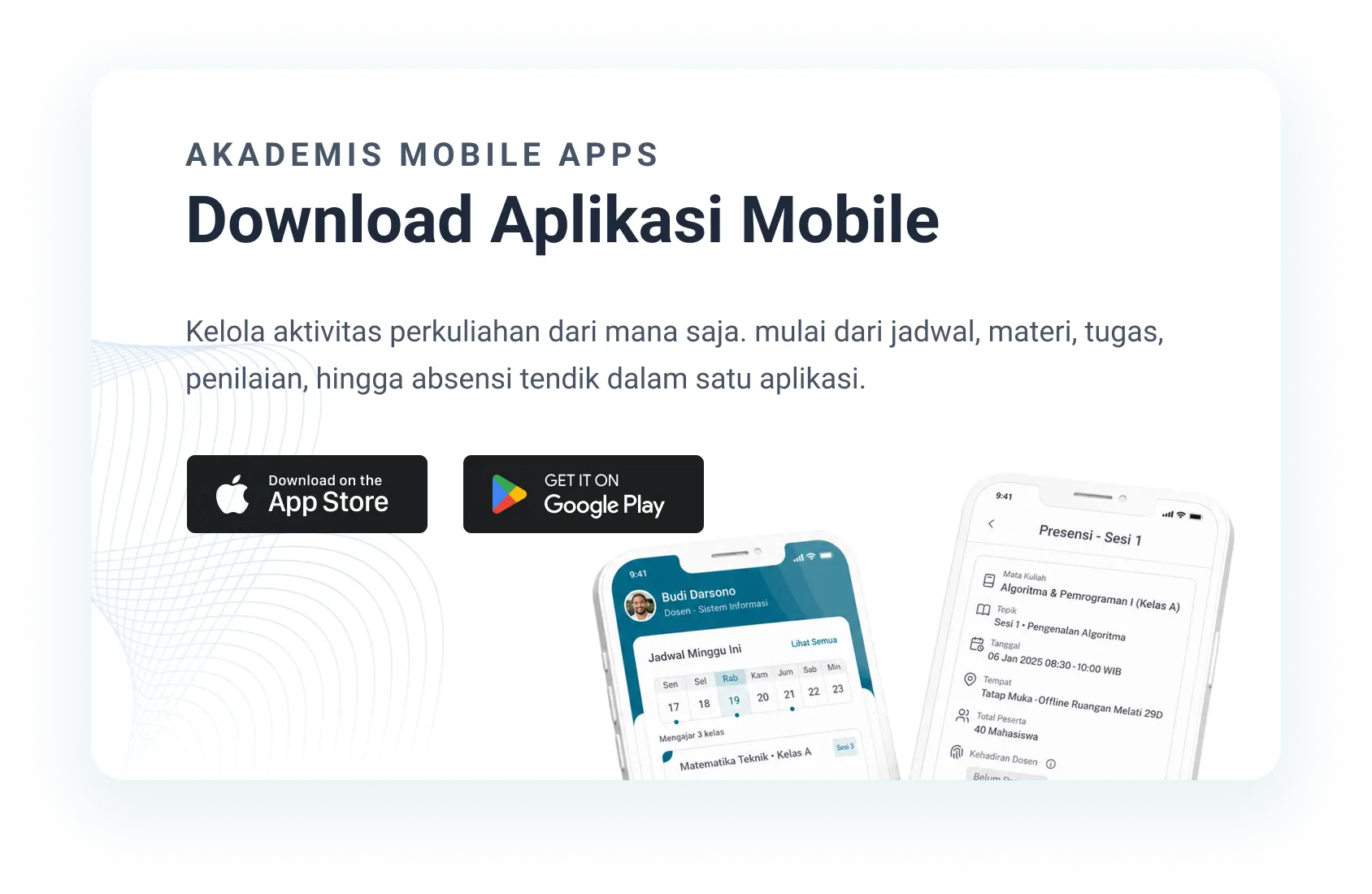 Akademis Mobile Apps slide 1