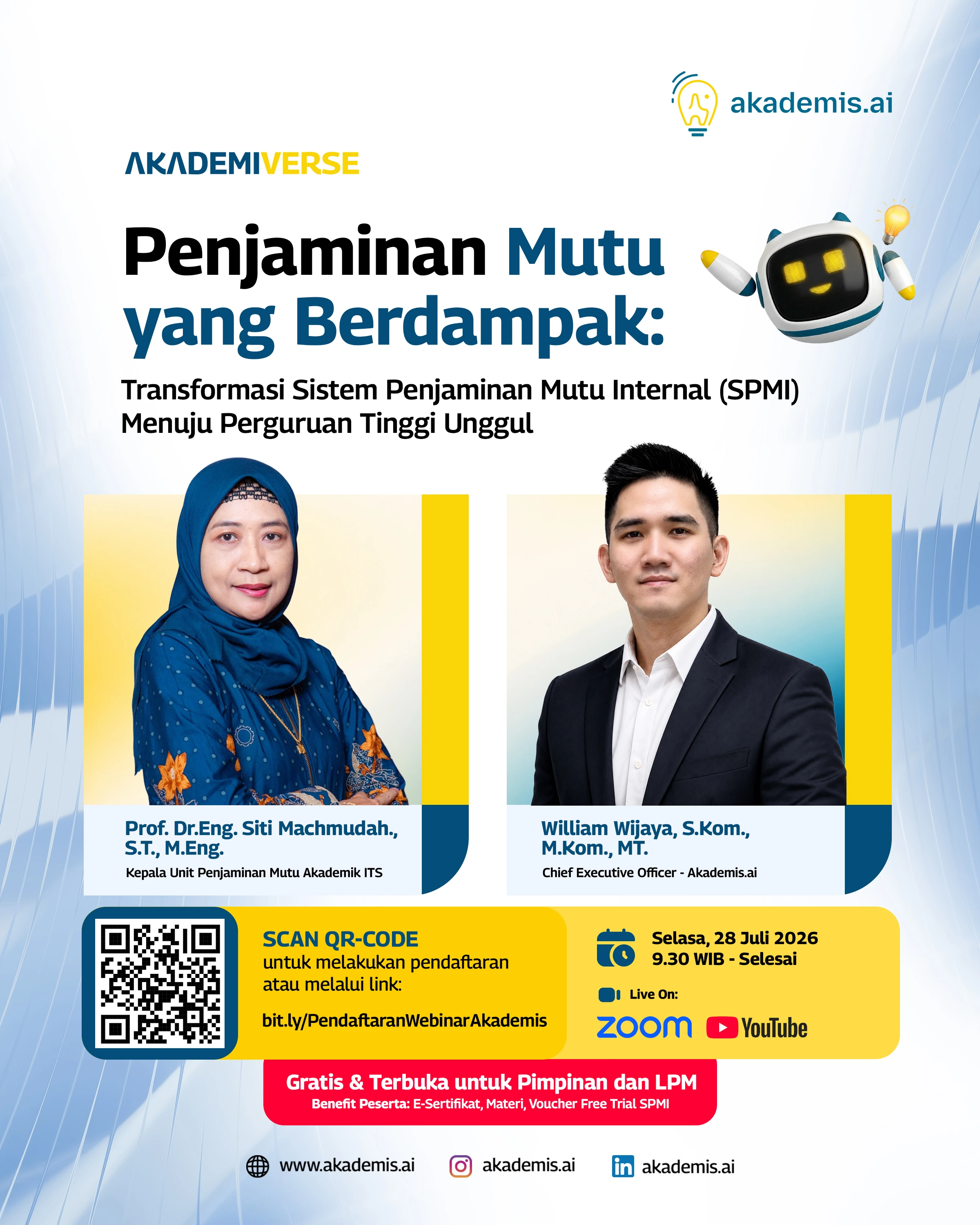 Webinar Akademis - Penjaminan Mutu yang Berdampak